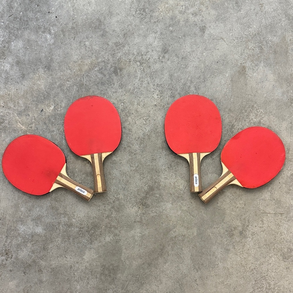 Prince Red Table Tennis Paddles Set